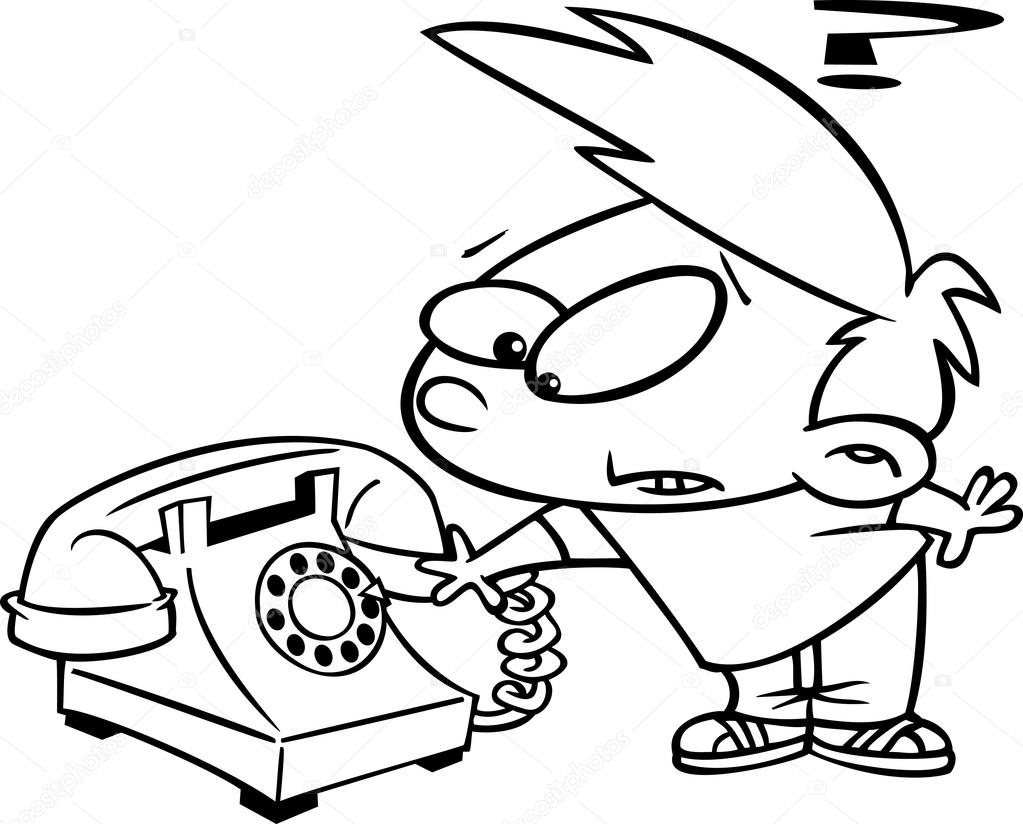 1023x824 Telephone Drawing Kid For Free Download