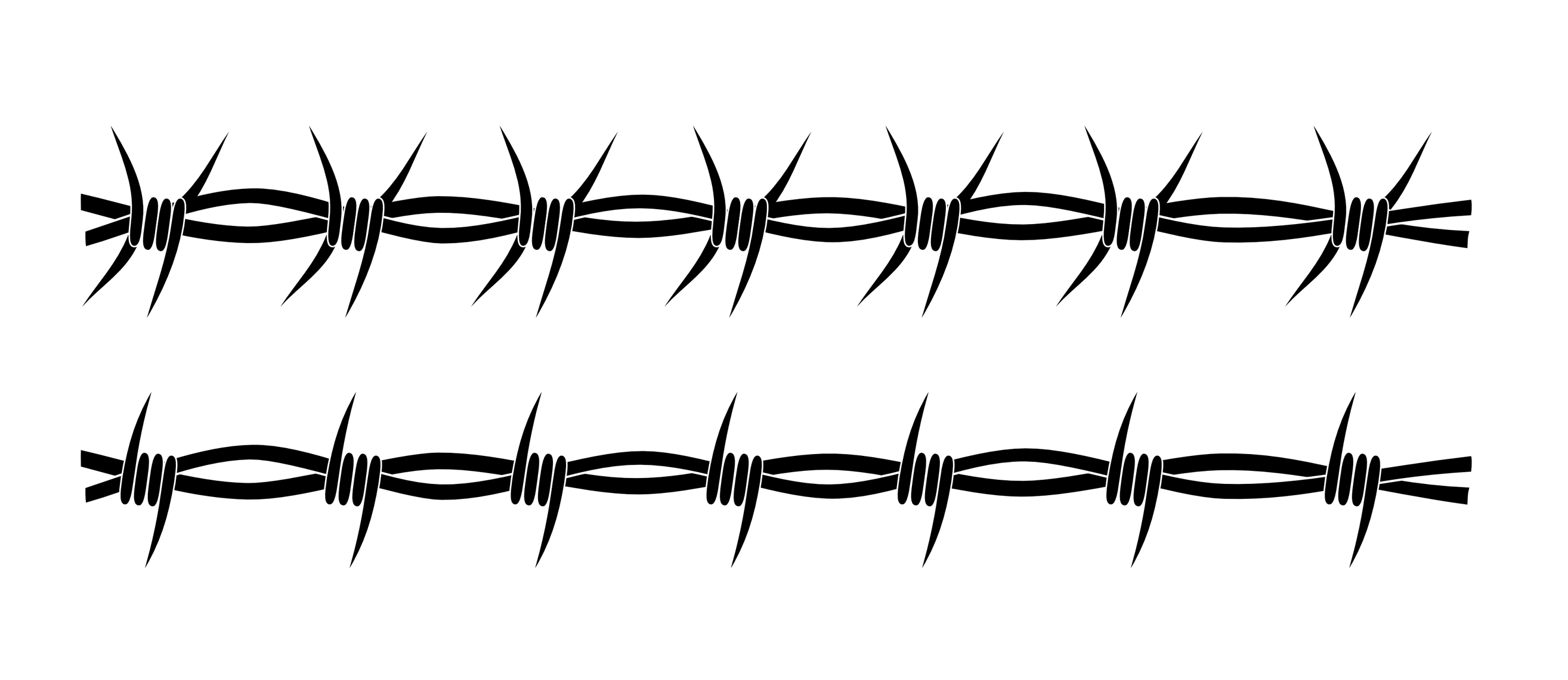 2629x1141 Barbed Wire Fence Line Drawing Vector Frame Dwg Autocad Something