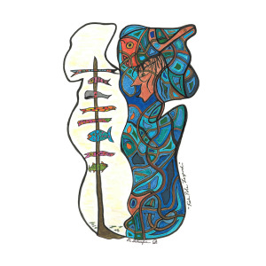 300x300 Fish Pole Legend Drawing