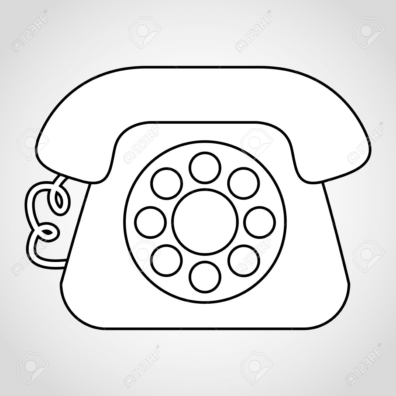 1300x1300 Telephone Drawing Yellow Day For Free Download
