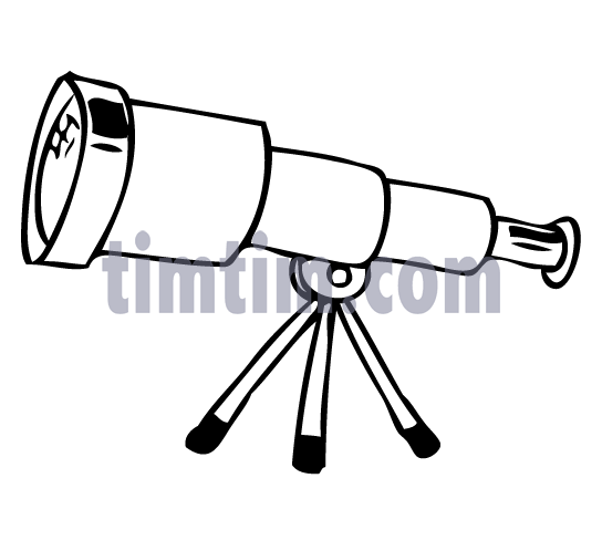 544x498 Free Drawing Of A Telescope Bw From The Category Science Space