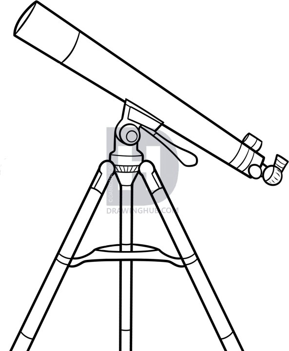 Картинка телескоп рисунок