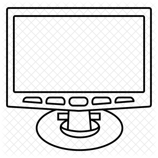 512x512 Television Drawing Realistic Huge Freebie! Download