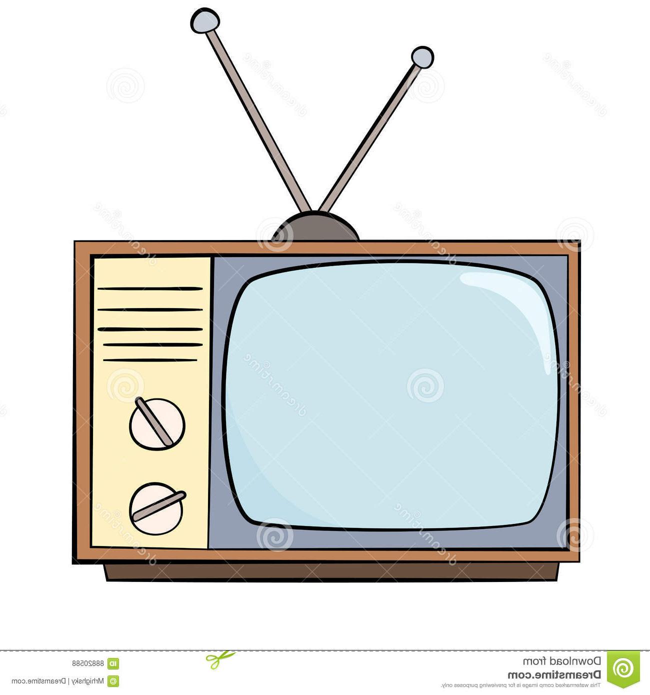 1300x1390 Collection Of 'old Tv Drawing' Download More Than Images