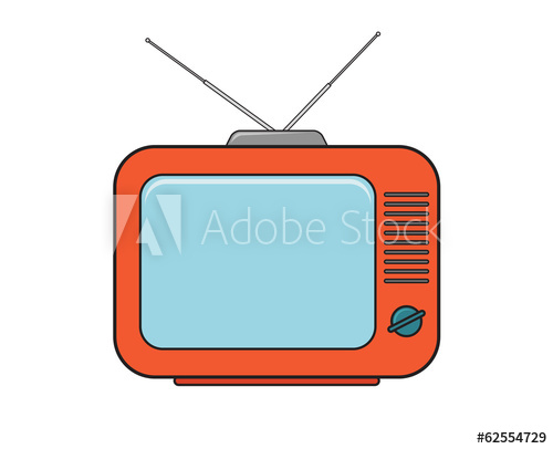 500x406 Tv Set Drawing In Color