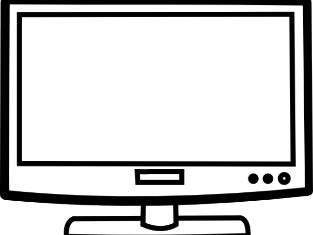 640x480 Tv Clipart Drawing