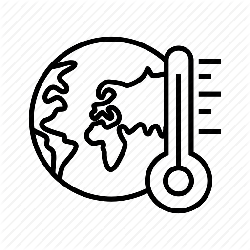 512x512 Earth Temperature, Global Warming, Globe, Recycle Icon