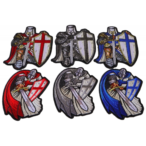 500x500 Kneeling And Ready Crusader Knights Templar Small Set Of Iron
