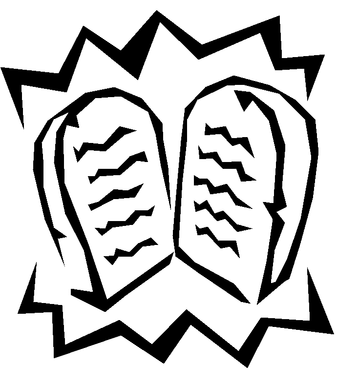 690x789 Ten Commandments Clipart Black And White Clipart Portal