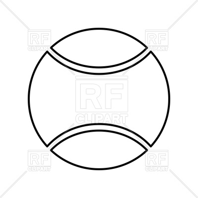 400x400 Tennis Ball Outline Vector Image Of Signs, Symbols, Maps
