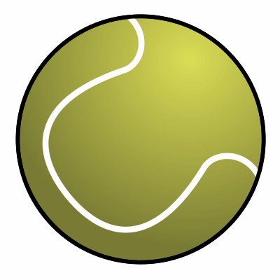 400x400 Tennis Ball Clipart Drawing