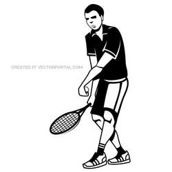 250x250 Free Tennis Player Vector Drawing Files, Vectors