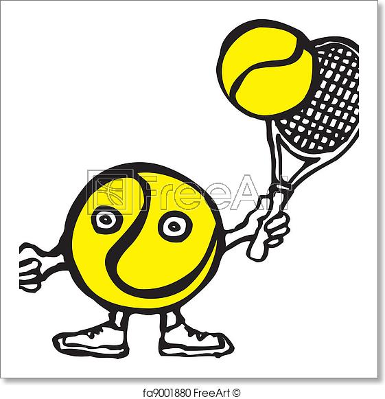 561x581 Free Art Print Of Cartoon Tennis Player Cartoon Tennis Player