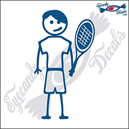 425x425 Eyecandy Decals Stick Family Teen Boy Tennis Player