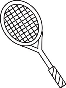 224x300 Black Tennis Racquet Md For Tennis Racket Clipart