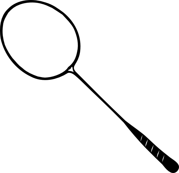 600x581 Badminton Racket Clip Art Free Vector In Open Office Drawing