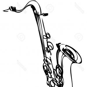 300x300 Photostock Vector Saxophone Music Jazz Vector Illustration Sax