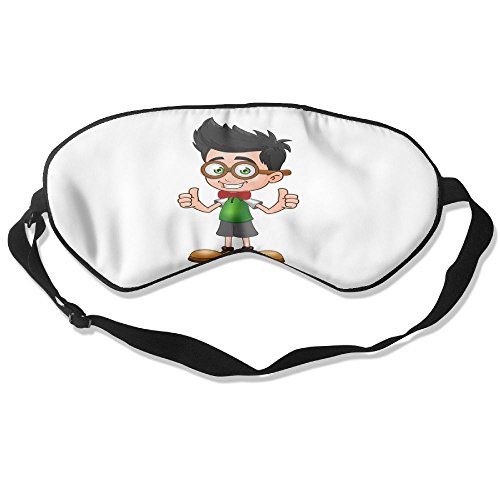 500x500 Design Drawing Boy Pure Silk Sleeping Mask Reusable Cold