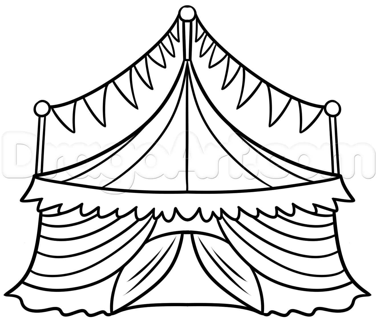 1322x1139 Step Circus Tent Drawing Tutorial