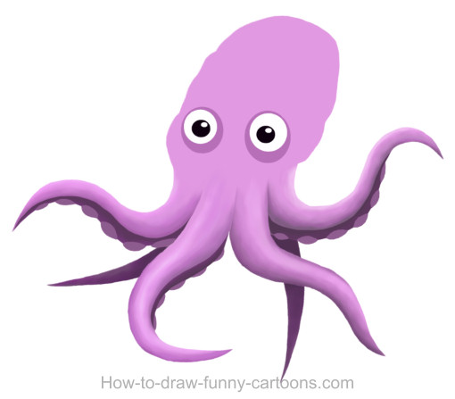 510x447 Octopus Drawing