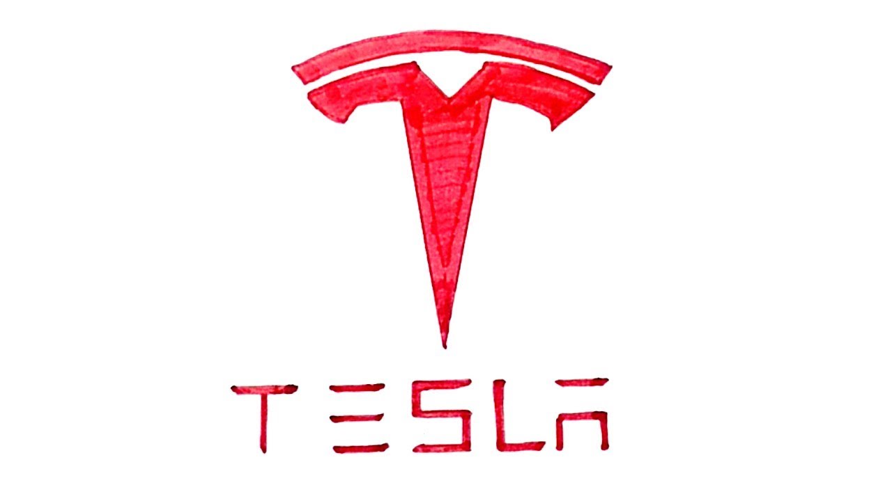 1280x720 How To Draw The Tesla Logo