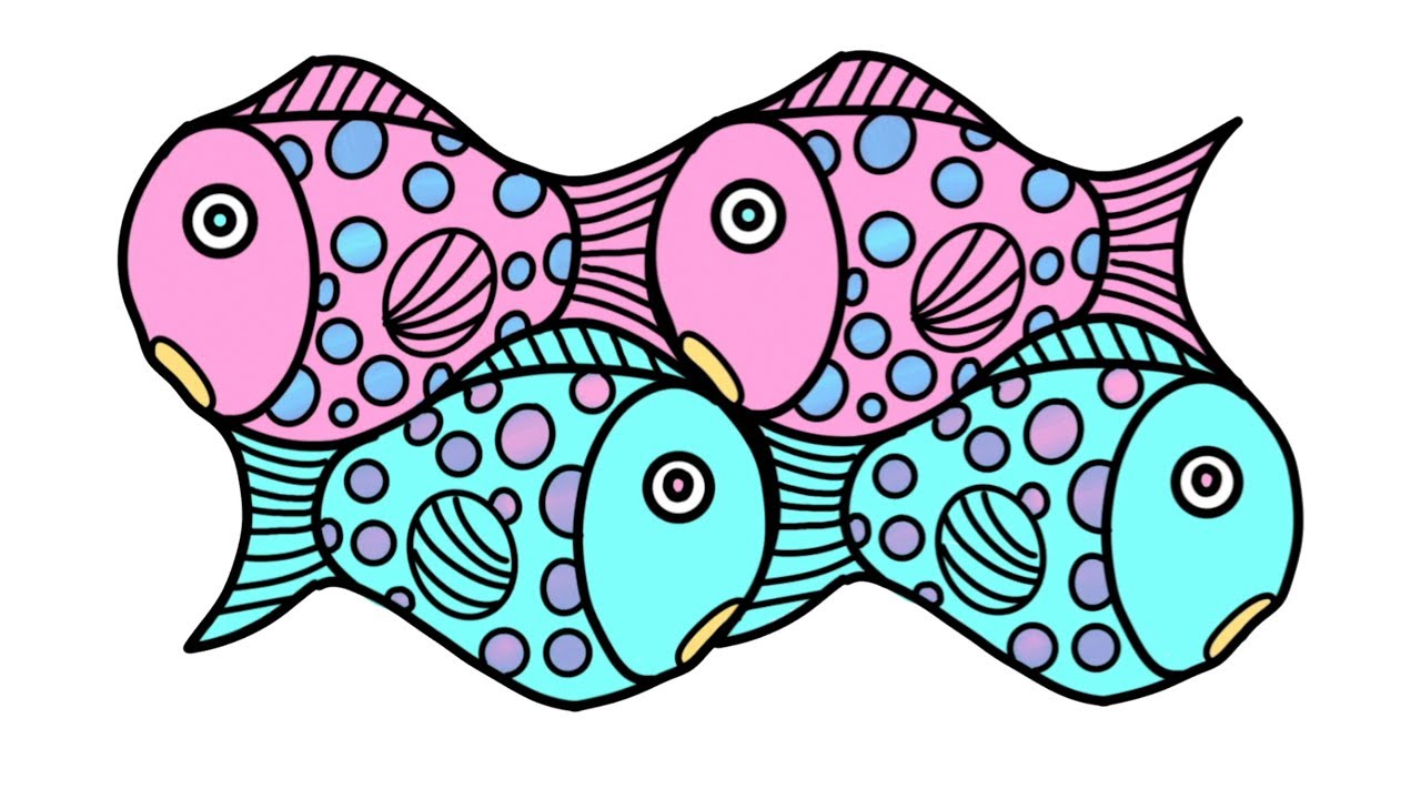 fish tessellation templates printable
