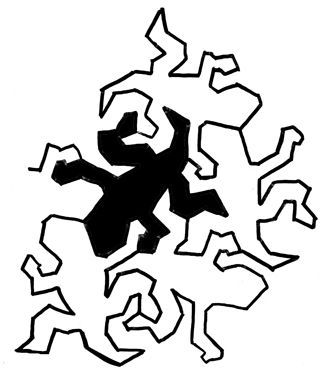 326x372 Geckos, Lizards And Display Stencils