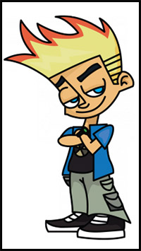 200x355 How To Draw Johnny Test Cartoon Characters Drawing Tutorials