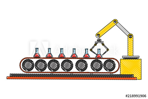 500x334 Industrial Factory Robotic Arm Chemical Test Tube Laboratory
