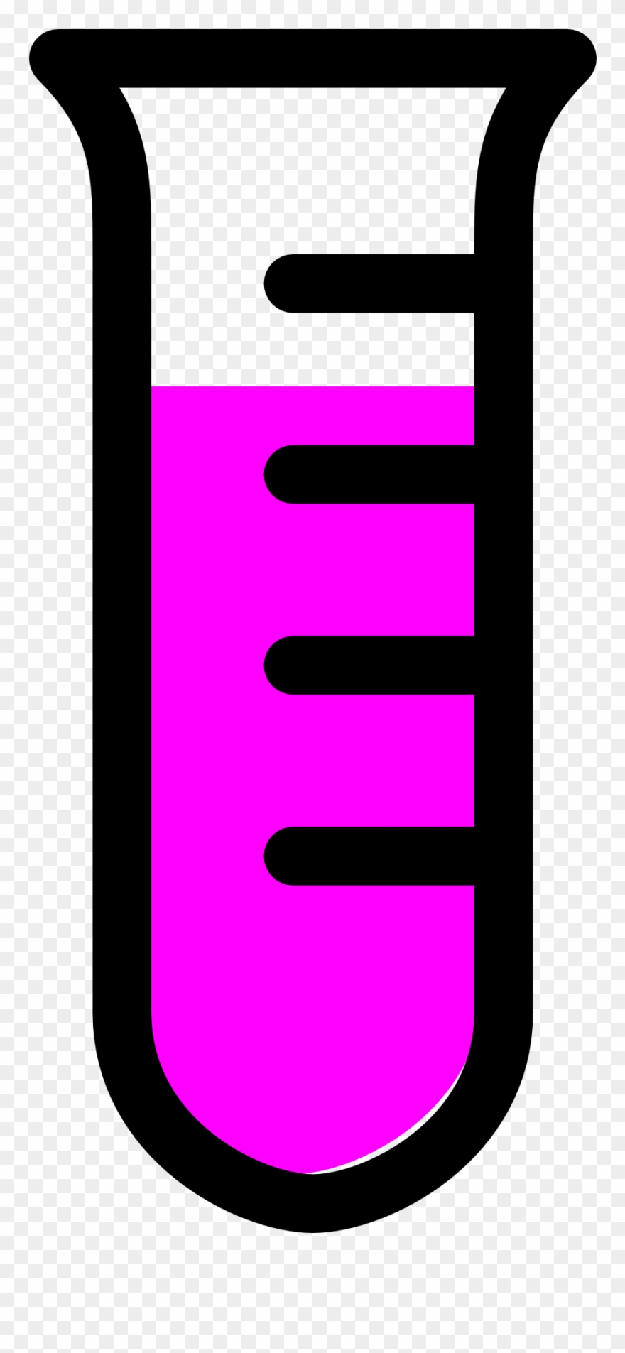880x1905 Empty Test Tube Clipart