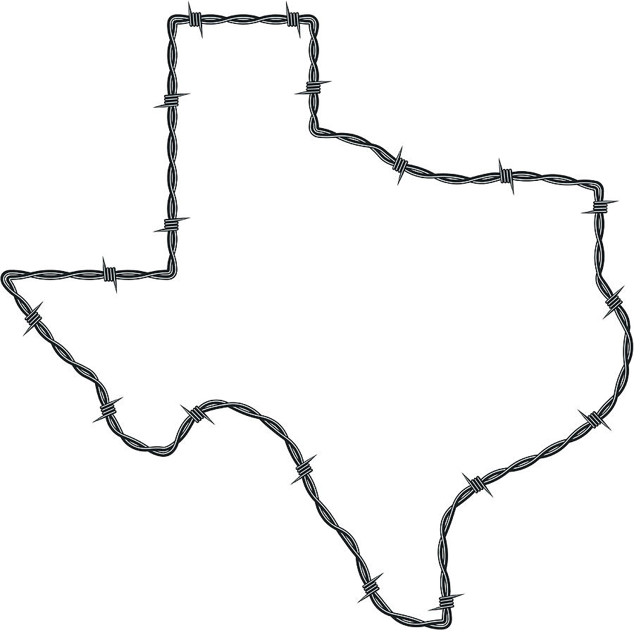 900x895 Barbed Wire Texas