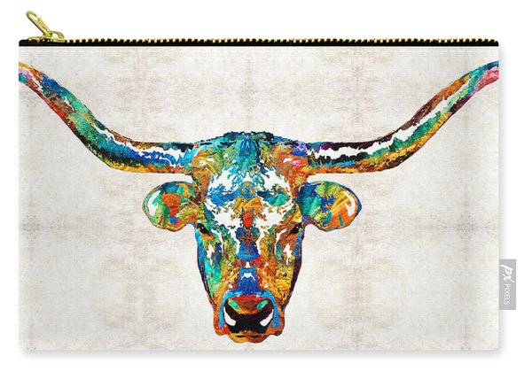 600x428 Texas Longhorn Carry All Pouches Fine Art America