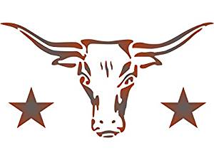 300x225 Longhorn Stencil