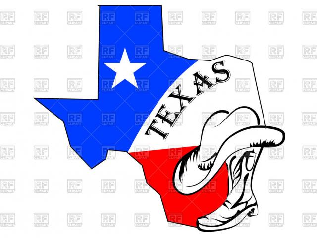 640x480 Map Clipart Texas
