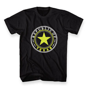 300x300 New Custom Texas Star Drawing Black T Shirt Men's Size M