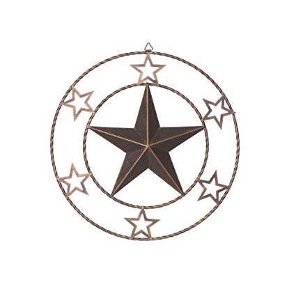 425x425 Rongxin Vintage Texas Metal Circled Star