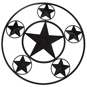 350x350 Texas Star Large Metal Wall Hanging Western Decor
