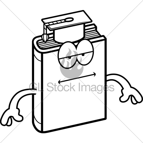 500x500 Cartoon Textbook Bored Gl Stock Images