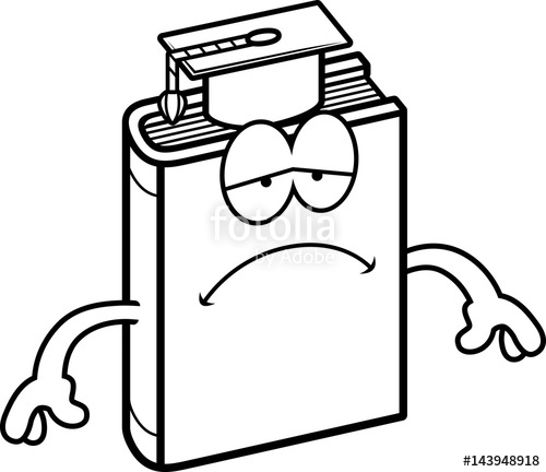 500x432 Sad Cartoon Textbook Stock Image And Royalty Free Vector