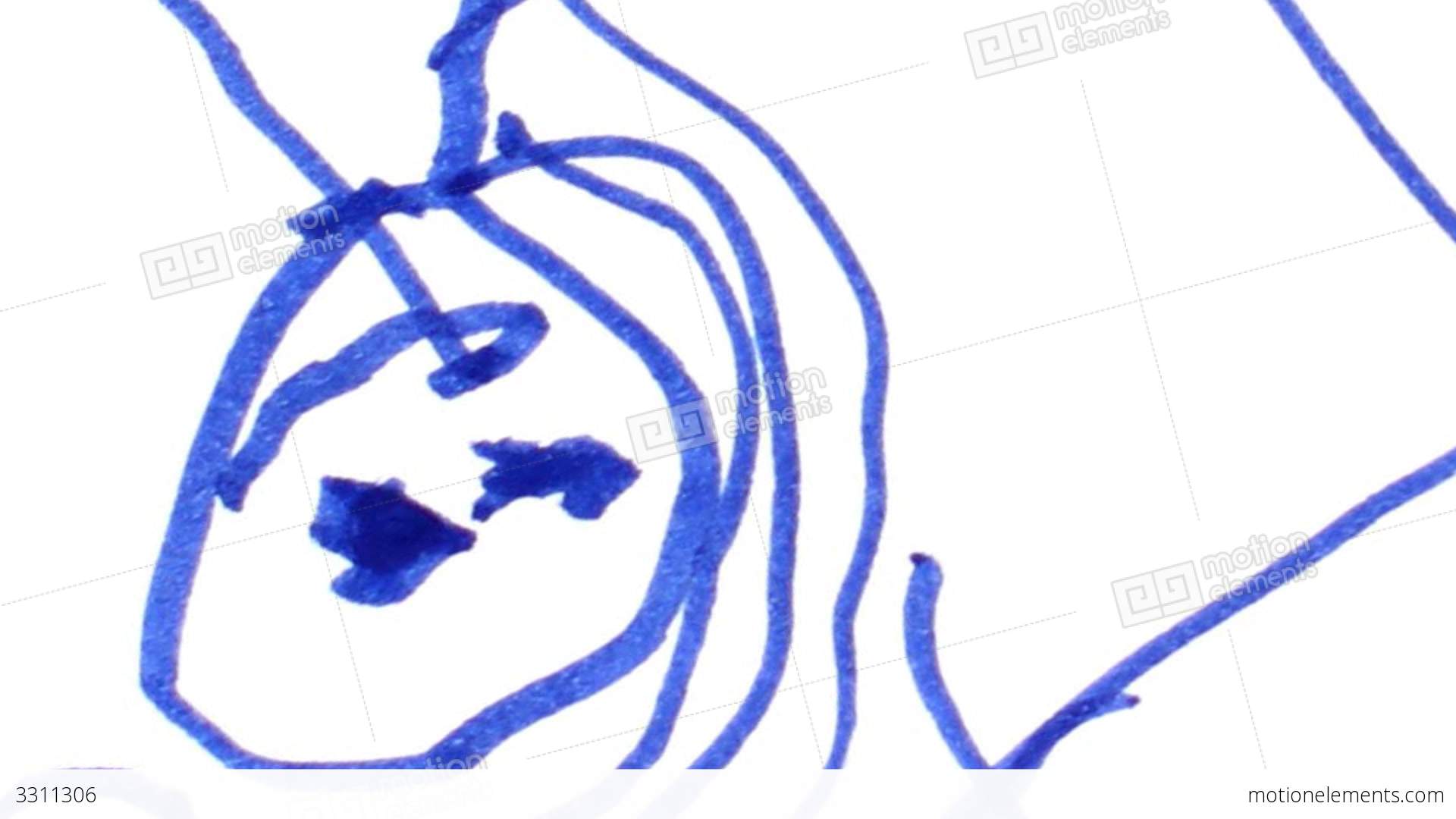 1920x1080 Childrens Drawing Texture Stock Video Footage