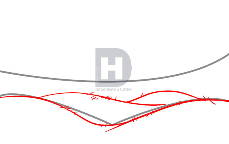 800x504 How To Draw Hills, Step