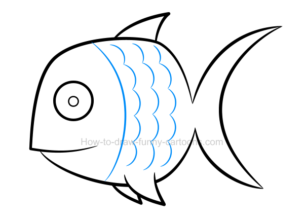 600x430 How To Draw A Fish Clip Art