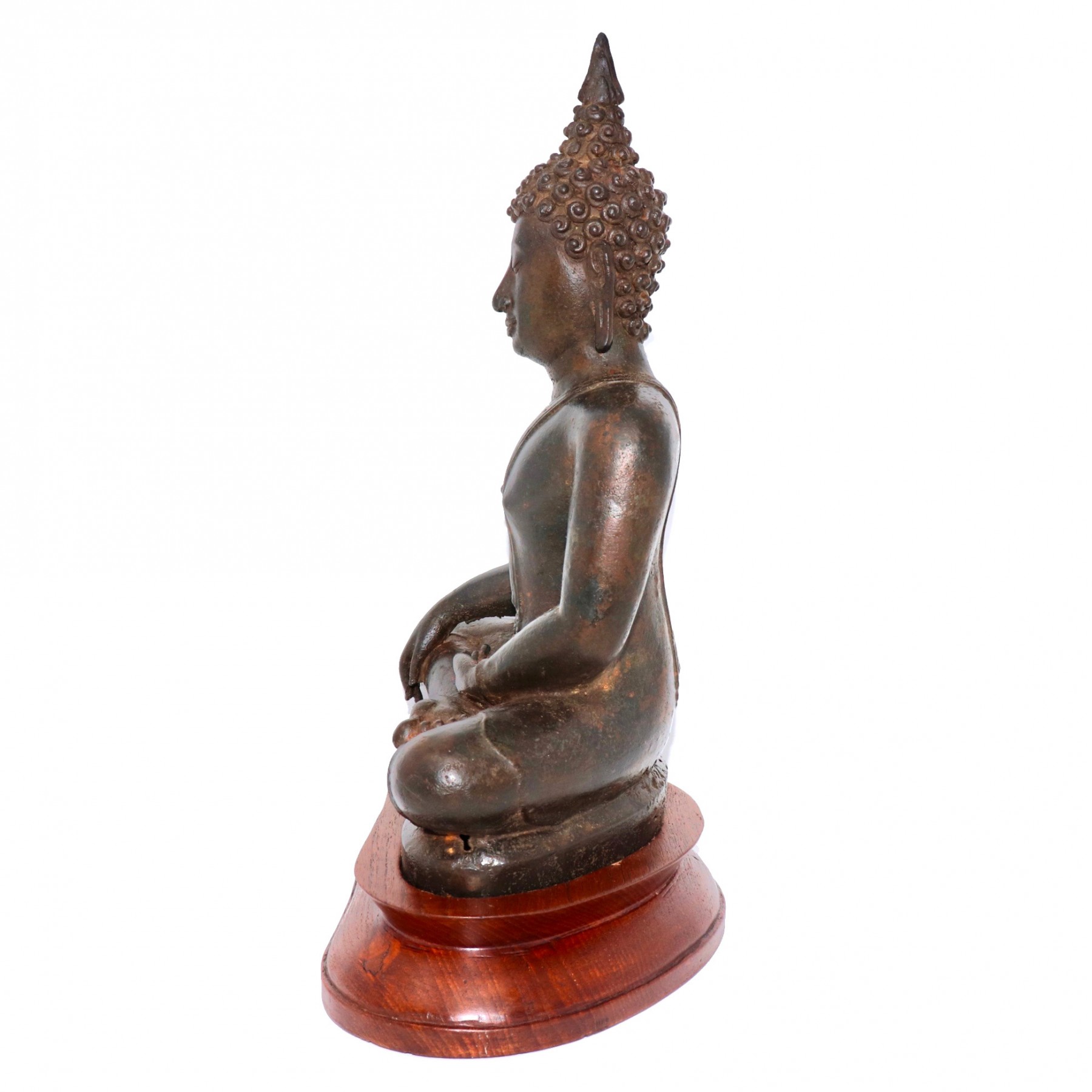 1800x1800 Antique Bronze Thai Figure Of Maravijaya Buddha