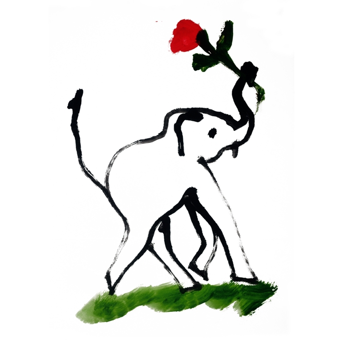 680x680 Fair Trade Thai Elephant Painting