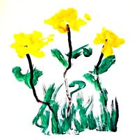 200x200 Home Wall Thai Elephant Draw Art Painting Decorative Animal Signed