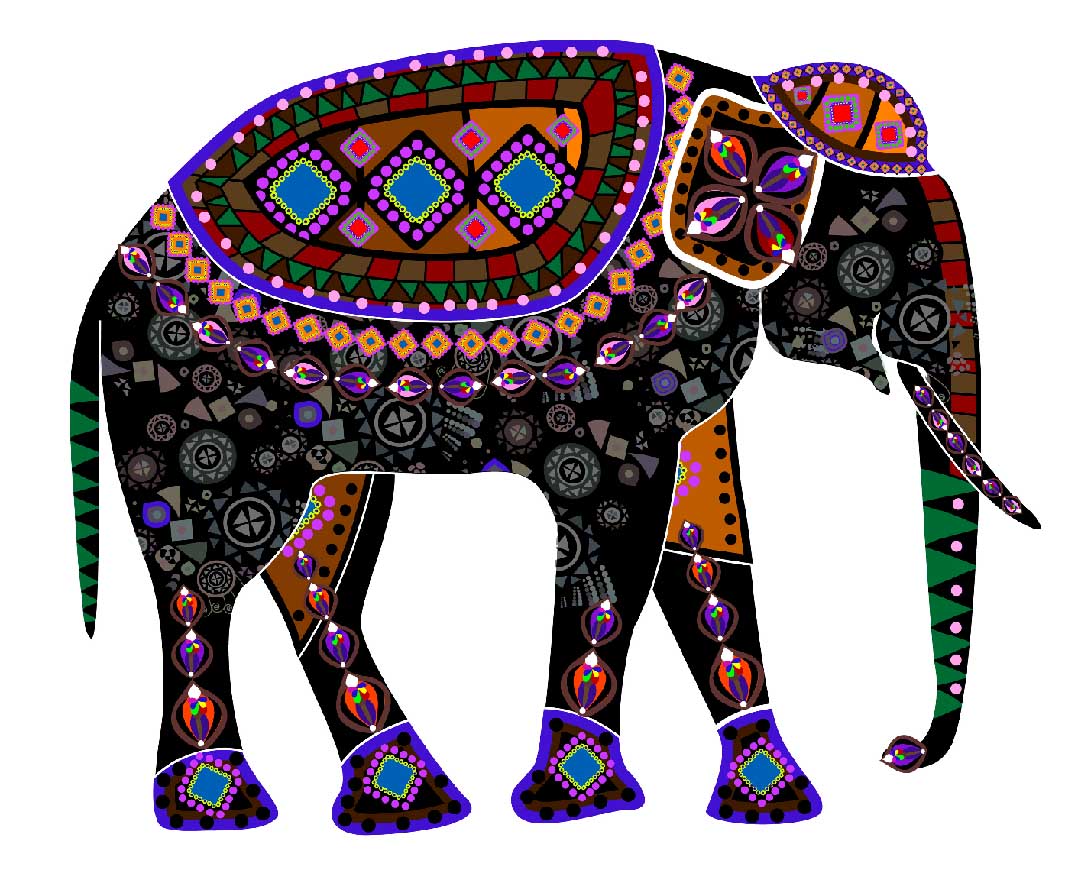 Thai Elephant Drawing | Free download on ClipArtMag