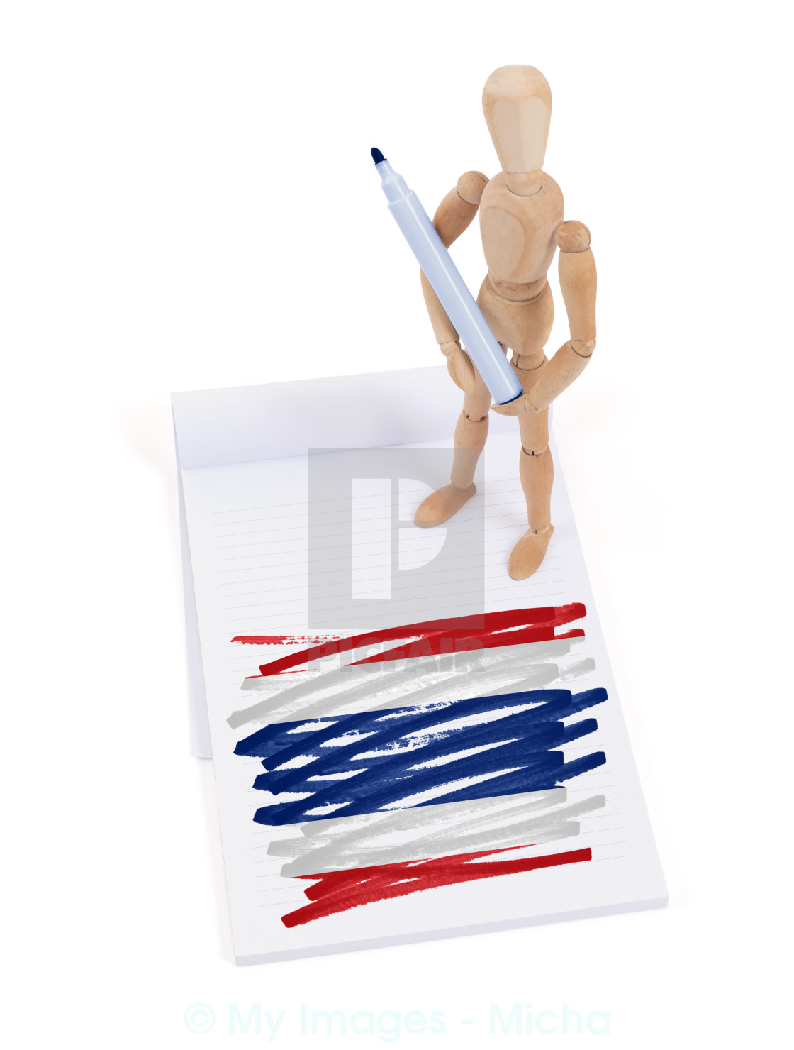 1120x1480 Wooden Mannequin Made A Drawing