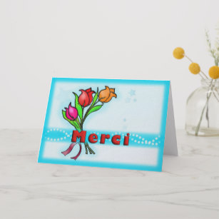 307x307 Flower Drawing Thank You Cards