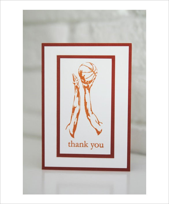 585x707 Sports Thank You Card