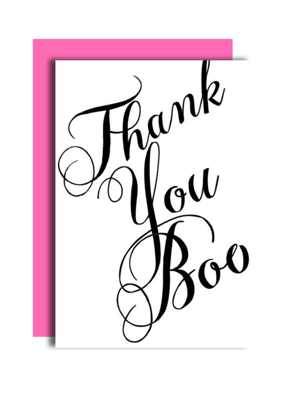 580x820 Thank You Boo Greeting Card Carla Sue